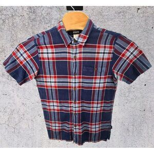Patagonia Shirt‎ Mens Small Blue Red Plaid A/C Button Up Hiking Gorpcore Outdoor